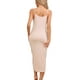 thumbnail image 3 of Camisón de noche para mujer Inspire Chic, con tirantes ajustables, vestido de dormir de modal en color beige, 3 of 6