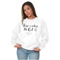 thumbnail image 3 of Home is Where the Cat Is Sweet Kitty Women Plus Size Crewneck Sweatshirt Brisco Brands 2X, 3 of 5