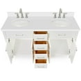 thumbnail image 6 of Ariel H061DWQOVOWHT Bristol 61" Free Standing Double Oval Basin Vanity Set - White, 6 of 7