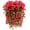 Red, variant on AURIGATE Hanging 70 cm Artificial Silk Violet Flower Decoration Bouquet
