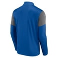 thumbnail image 3 of Men's Fanatics Blue New York Rangers Logo Quarter-Zip Top, 3 of 3