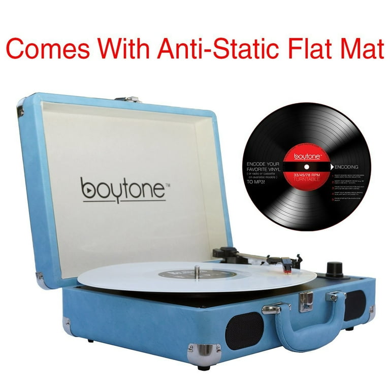 Boytone Bluetooth Record Player Turntable AM/FM Cassette CD/MP3/SD/USB  BT-22B