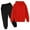 Z1 Red, variant on REDARER Kids 2-Piece Sweatsuit Set, Unisex Solid Color Hoodie & Jogger Pants, Casual Tracksuit Outfit Set for Toddler Boy Girl, Kids Sets Clothes, for Size 7-8 Years