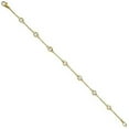 thumbnail image 2 of Diamond Ankle Bracelet Bezel Set 14K Yellow Gold (0.25ct), 2 of 4