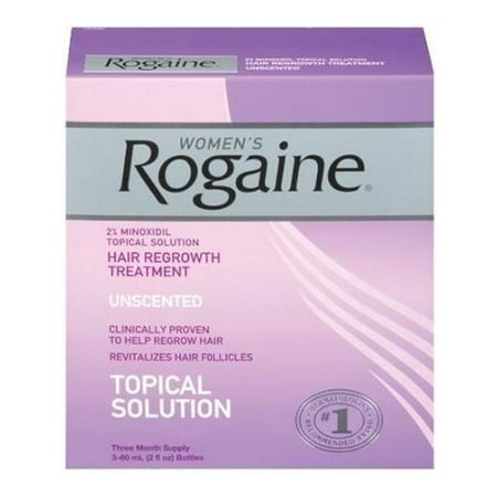 Women's Rogaine Hair Regrowth Treatment Unscented 3 Month