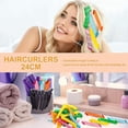 thumbnail image 3 of Rizadores de pelo manuales de 18 piezas, sin calor, kit de peinado con espiral y ganchos para peinar., 3 of 5