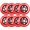 Rocket Red, variant on Rollerex VXT500 Inline Skate Wheels (8-pack) (Various Size & Color Options Available) (Deep Sea Blue, 72mm) -Indoor Outdoor- Intended for Roller Blade Wheel Replacement