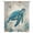 Blue Brown, variant on Teal Sea Turtle Coastal Sheer Curtains 45 Inches Long, Vintage Summer Beach Nautical Light Filering Curtains, Breathable Simi Curtain Privacy Drapes for Kitchen Bathroom Small Window Treatment