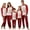 Red Dad, variant on Family Matching Pajamas Sets Christmas Letters Printed Long Sleeve Tops with Plaid Pants Sleepwear