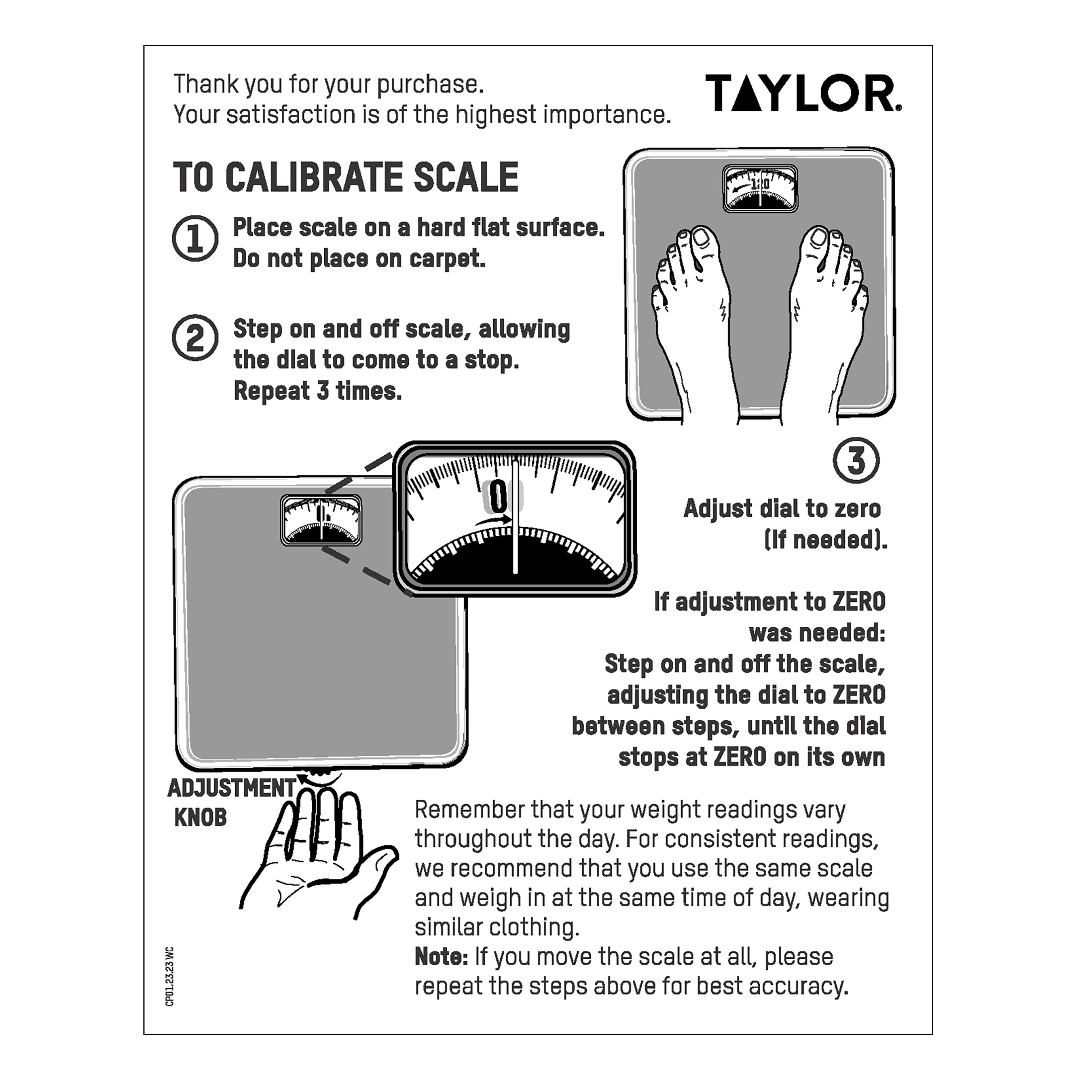 Taylor - Analog Precision Scale - Black