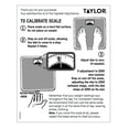 thumbnail image 5 of Taylor 9.8” x 9.8” 300 lb Analog Dial Bathroom Scale with Dial Display Black, 5 of 9