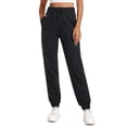 thumbnail image 1 of Pantalones Jogger Térmicos CRZ YOGA de Cintura Alta con Forro Polar Negro M, 1 of 7