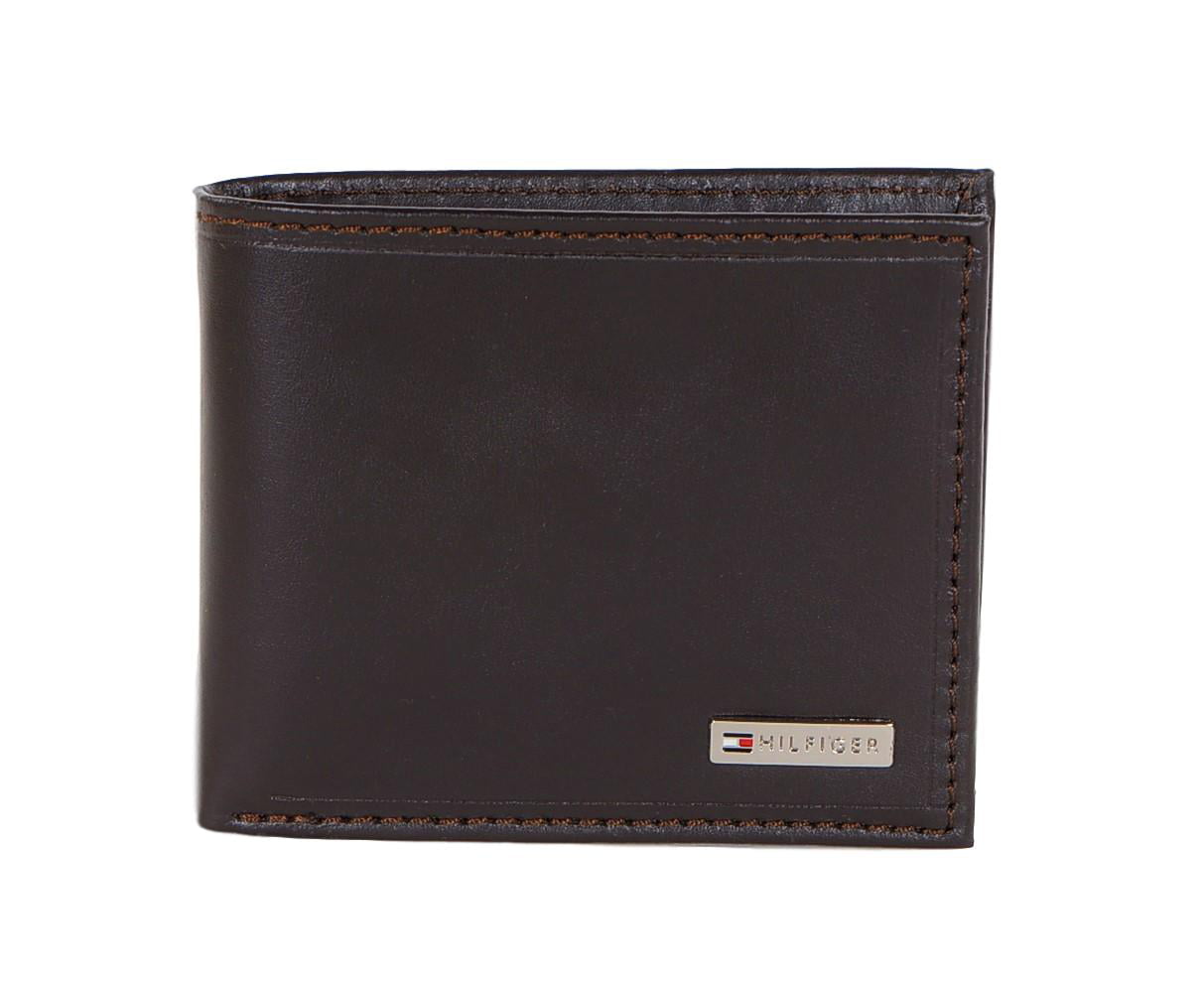 Kære At tilpasse sig Merchandiser Tommy Hilfiger Mens Leather Fordham Bifold Wallet with Coin Pocket Brown -  Walmart.com