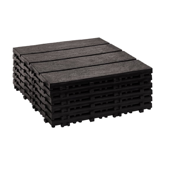 Piso Deck Modular Jardin Terraza X9 Wengue