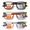 Clear+black+orange, variant on Photochromic Reading Glasses for Men and Women TR90 Sport Reader Anti Glare UV Ray Filter