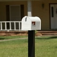 thumbnail image 6 of Gibraltar Mailboxes Elite Galvanized Steel Post Mount Mailbox White Rust Resistant, 6 of 6