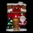 thumbnail image 3 of 16" Christmas Morning LED Lighted Christmas House with Santa Musical Christmas Tabletop Figure, 3 of 8