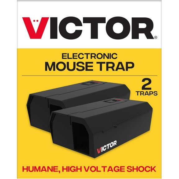 Victor Humane Mouse Traps Indoor for Home - M250BSR-2 - No Touch Electric Mouse Traps for Home, Pack of 2