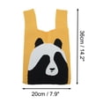 thumbnail image 4 of Unique Bargains 1 Pc Knitted Wrist Bag Cute Animal Gift Bag Yellow, 4 of 5