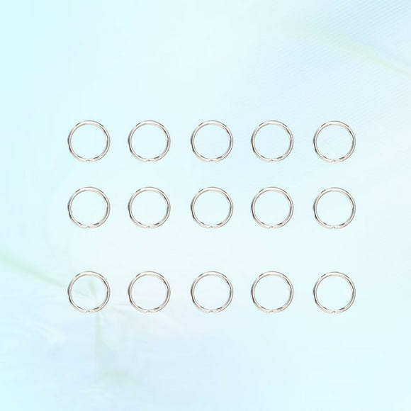 Minkissy 200Pcs Jewelry Findings Silver Stainless Steel for Crafts and Projects