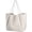 Ivory, variant on Oversize Pu Leather Tote Women Weekender Bag Shopper Handbag Travel Purse