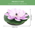 thumbnail image 2 of OULII 1Set Purple Solar Powered Water Lily Fountain for Garden Pond Outdoor Pool Decoration Durable ABS, 2 of 8