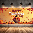 thumbnail image 5 of Festive Design Thanksgiving Banner Autumn Decor Turkey Illustration Harvest Theme for Fall Celebration Thanksgiving Dinner Seasonal Event, 5 of 9