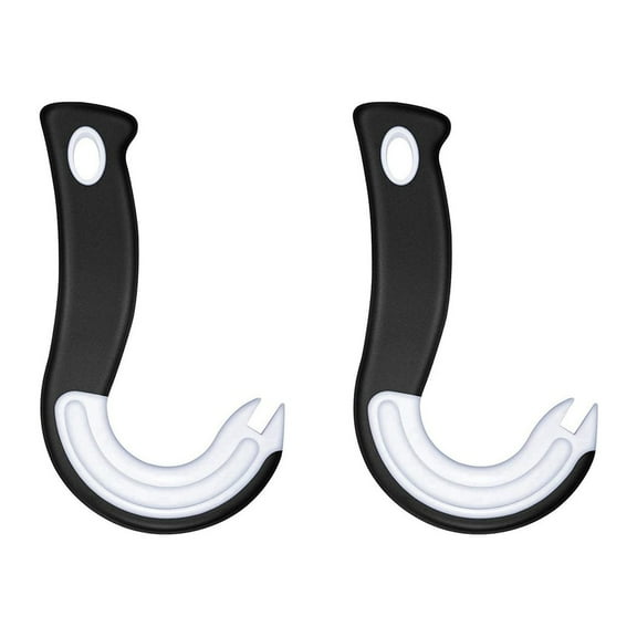 5/2pcs Easy Open Ring Pull Can Opener Hook Can Opener Pull Tab With No-Slip Rubber Grip Manual Ring Top Opener Tool Ring-Pull Helper For Protecting Nails And Folks With Joint Pain Seniors