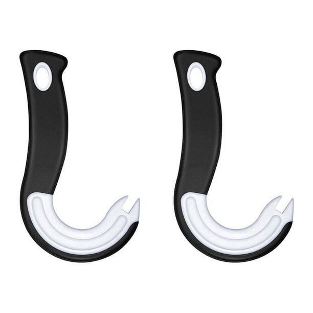 Abrelatas con gancho Abrelatas Abrelatas manual Utensilios de cocina Abrelatas fácil de abrir con anilla Abrelatas fácil de agarrar (2 unidades)
