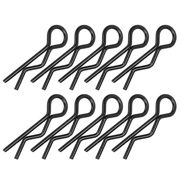 Clips para carcasa de carrocería 10 piezas de 7 mm Universal RC Car Shell Clip R-Shape Metal Body Clips Pins para 1/5 1/6 1/8 1/10 RC Car y la mayoría de los coches de control ANGGREK Otros