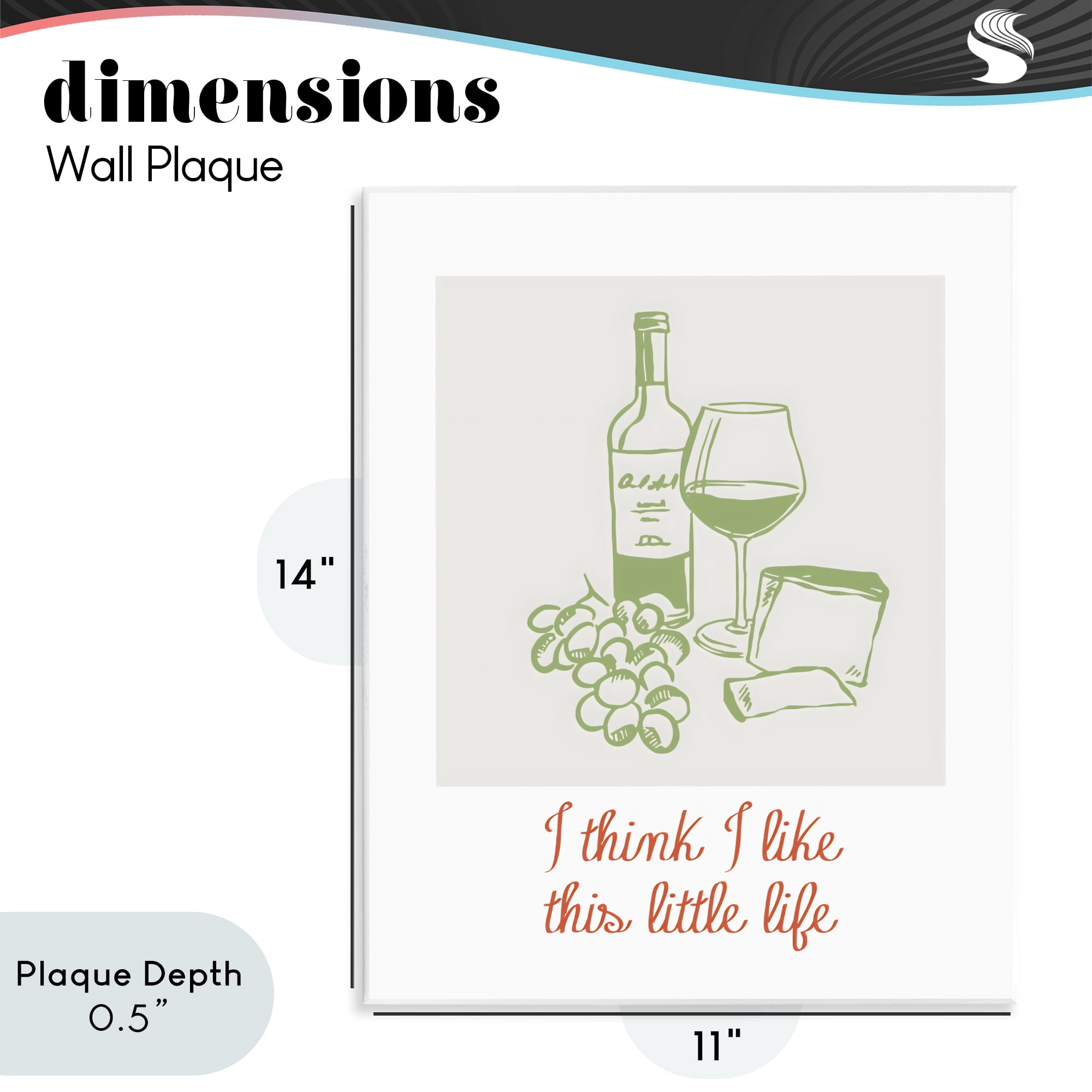 Stupell Industries I Think I Like This Little Life Wall Plaque Art, design by The Prints Vibe