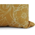 thumbnail image 2 of Simply Daisy, 16" x 16" Zentangle 4, Floral Print Outdoor Pillow, Gold, 2 of 2