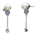 thumbnail image 1 of Aretes Ocean Heart OH15-415 baño de oro blanco con perla e incrustaciones de cristales blancos, 1 of 2