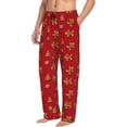 thumbnail image 5 of Cauagu Gingerbread Man Mens Pajama Pants Sleep & Lounge Pants,PJ Bottoms with Pockets-X-Large, 5 of 7