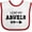 White and Red, variant on Inktastic I Love My Abuelo with Arrow Boys or Girls Baby Bib