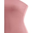 thumbnail image 5 of MixMatchy Women's Basic Solid Stretchy Cotton Long Bandeau Tube Top, 5 of 5
