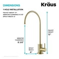 thumbnail image 4 of Purita 100% Lead-Free Kitchen Water Filter Faucet in Spot Free Antique Champagne Bronze, 4 of 7