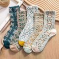 thumbnail image 2 of Uooqdmx 5 Pairs Womens Socks Crew, Cute Crew Socks, Cute Socks for Women, Soft Socks, Moisture Wicking Socks Women, Blue One Size, 2 of 3