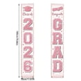 thumbnail image 3 of Pink Graduation Party Decor | Class of 2026 Porch Sign Congrats Grad Rose Gold Graduation Banners | Door Hanging for High School College Party Supplies, 3 of 8