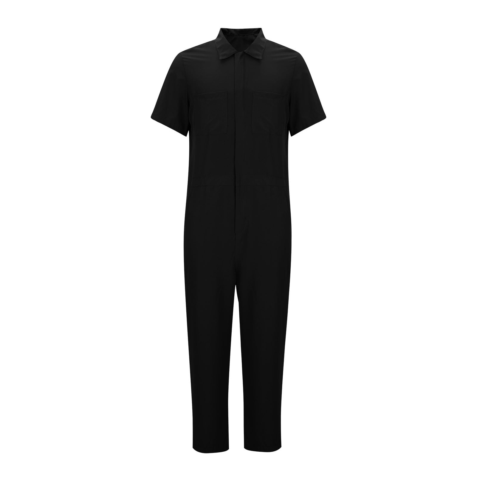 JXMVOJ Mens Zipper Overalls, Buttons-Front Coverall Jumpsuit