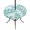 Teal Green, White, Green, variant on Round Outdoor Tablecloth with Umbrella Hole and Zipper, Burgundy Leaves Tablecloth with Elastic Waterproof, Summer Farmhouse Botanical Leaf Branch Patio Table Covers for 55" - 60" Picnic Pool Tables