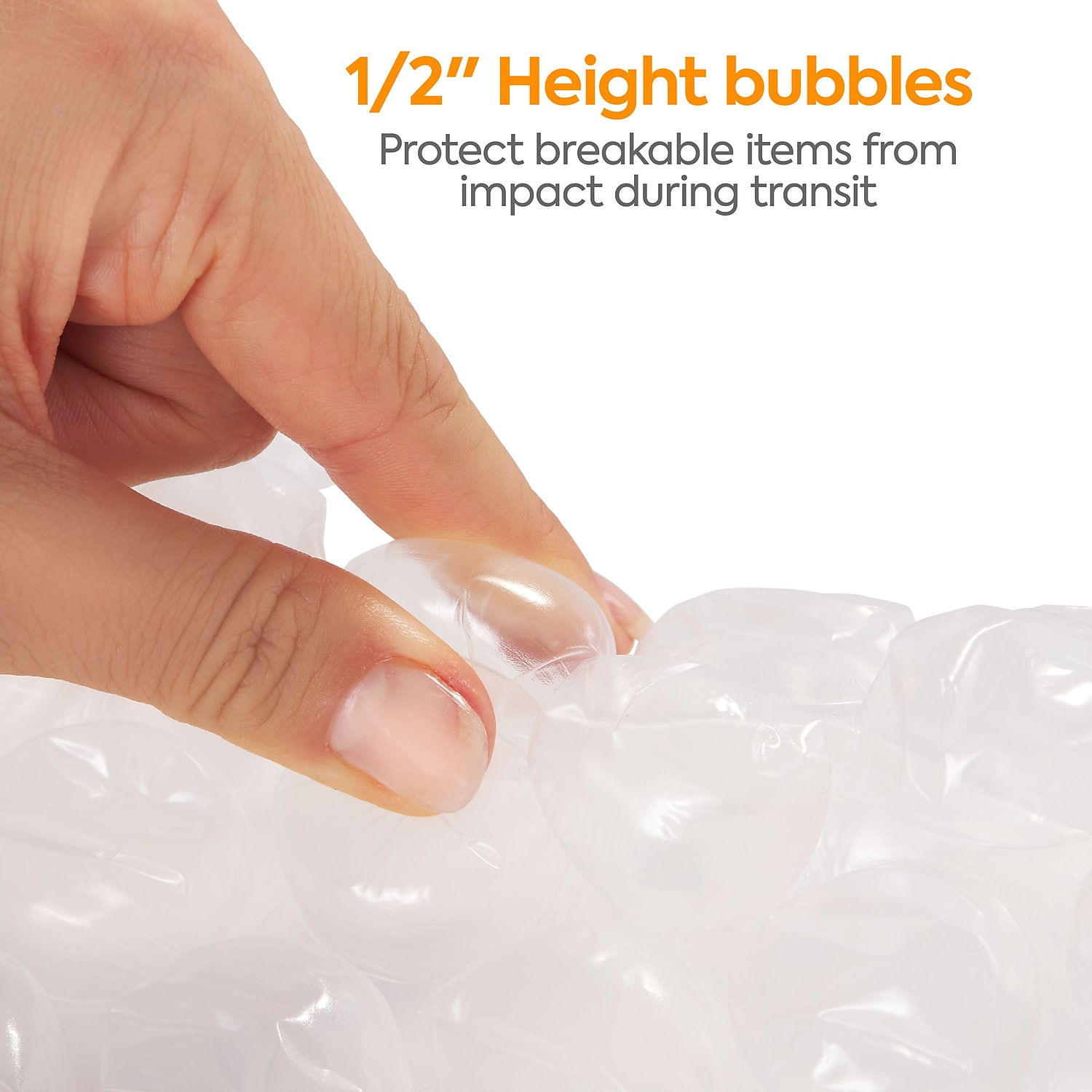Staples 1/2" Heavy Duty Bubble Roll 12"x65' Each (27168) 4072822