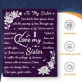 thumbnail image 2 of LHSHID Sister Blankets from Sister Best Friend Bestie Birthday Gifts for Women Sisters Gifts from Sister on Christmas Valentine's Day Soul Sister Gifts Throw Blanket 30"x40", 2 of 6