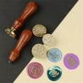 thumbnail image 5 of Wedding Invitation DIY Craft Printing Wax Sealing Stamp Wood Color Wood Handle Paint Seal 9, 5 of 8