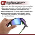 thumbnail image 6 of 1 Set Motorcycle Riding Goggles Anti-glare Tri-Acetyl Cellulos PC UV400 Shades Glasses for Men and Women Green Lens Black Green Frame, 6 of 6