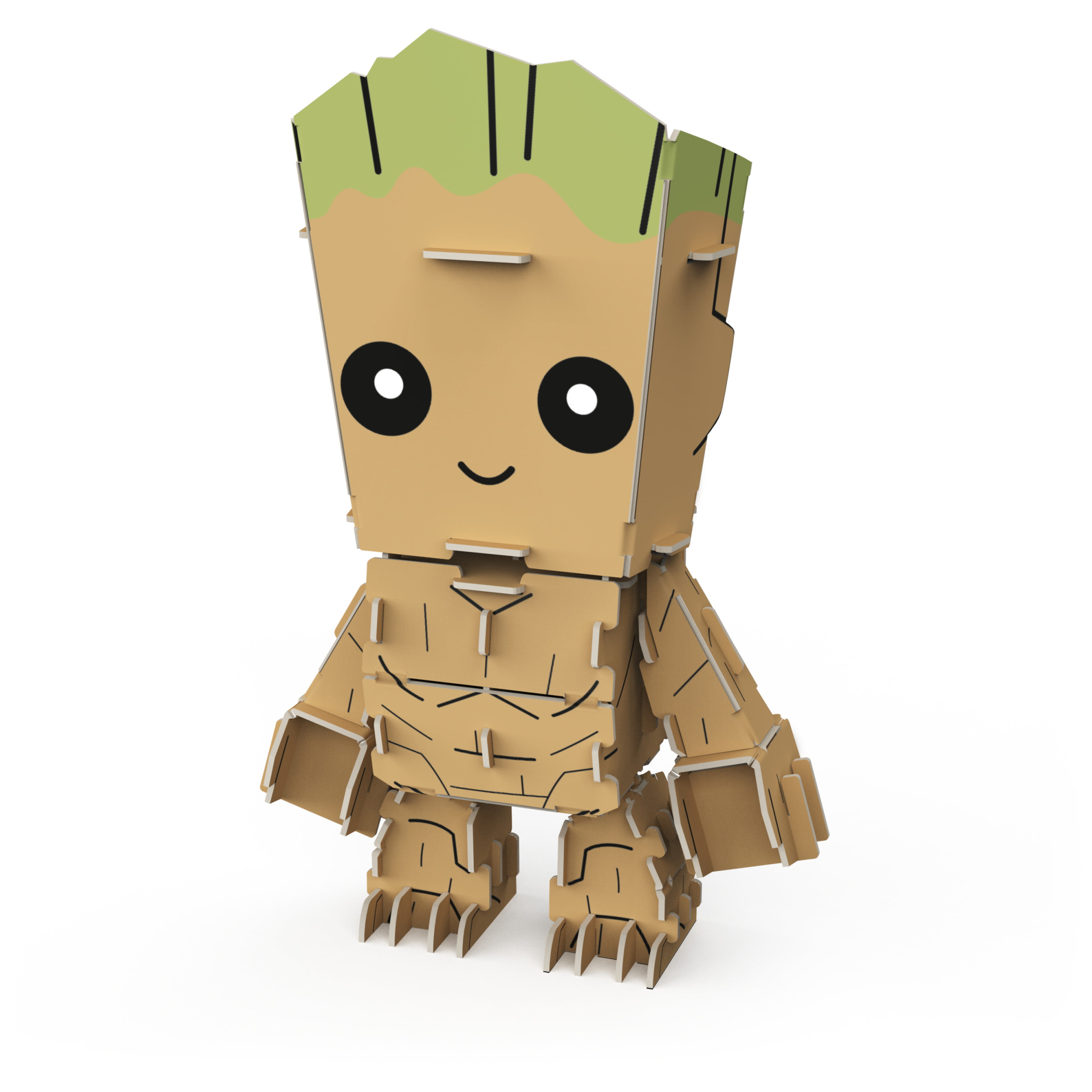 Marvel Avengers, Puzzle Builders Groot 27-Piece, for Ages 6 and up