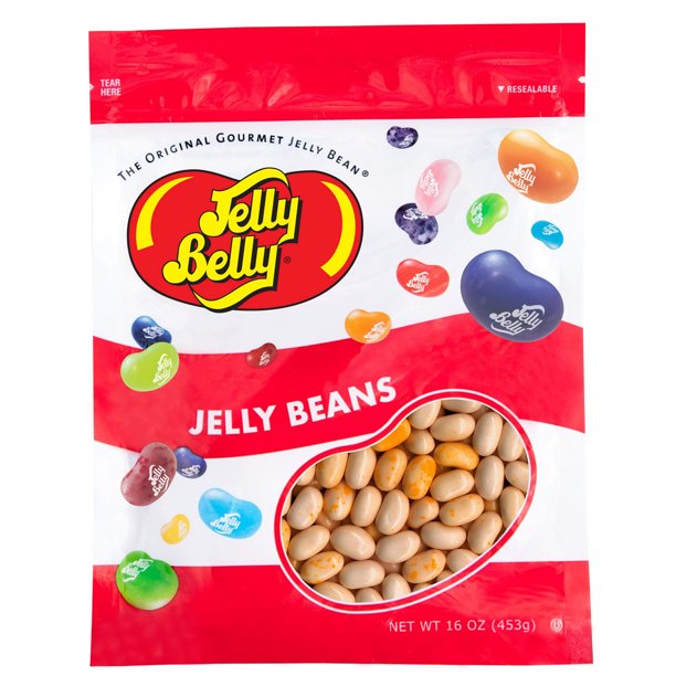 Jelly Belly Caramel Corn Jelly Beans 1 Pound (16 Ounces) Resealable