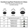 thumbnail image 2 of Ezprotekt 24 Pcs Chair Leg Sliders for Carpet,Furniture Movers Sliders,Chair Leg Caps,0.75"(Round, Clear), 2 of 8