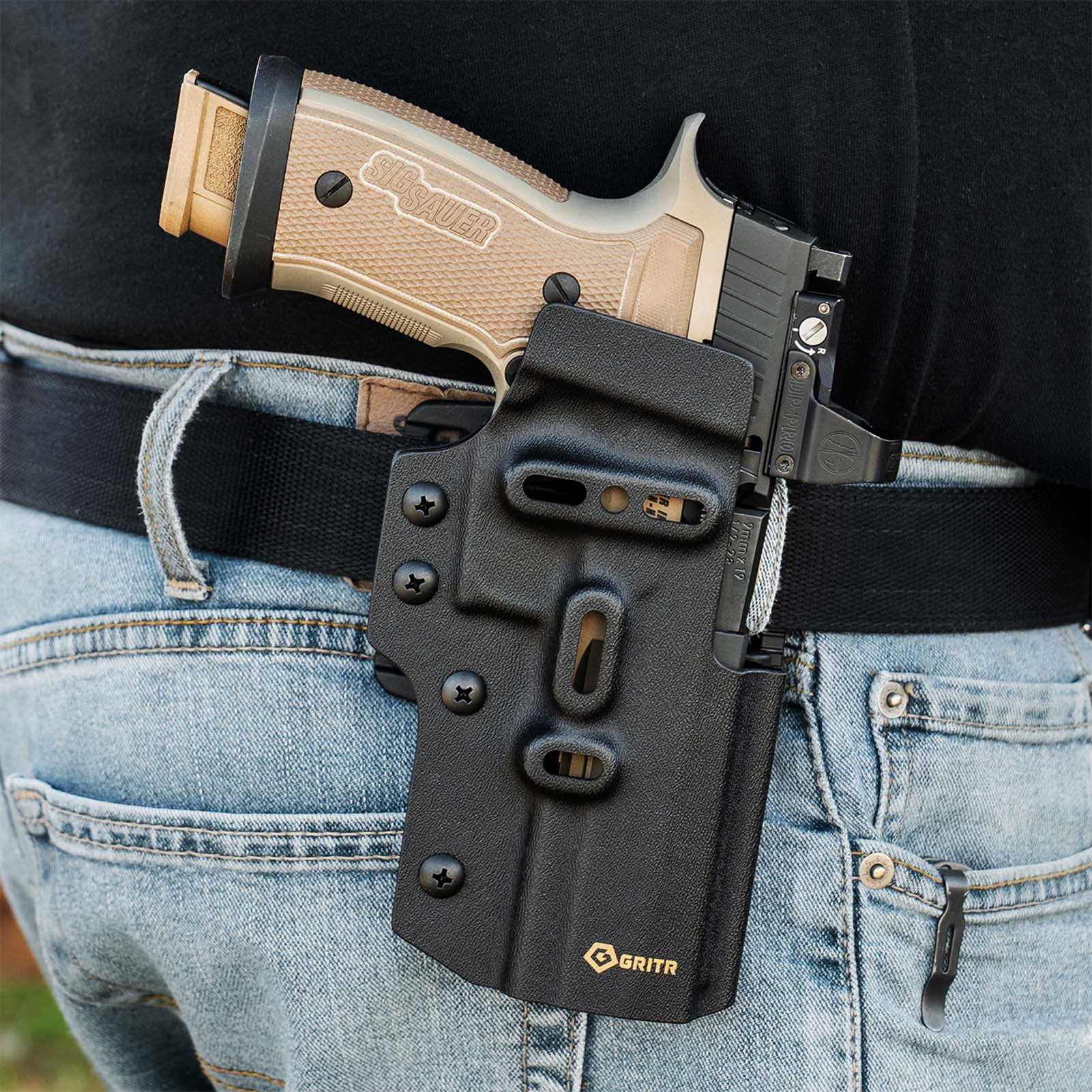GRITR Ambi OWB Kydex Holster; Fits P320 XFive Legion