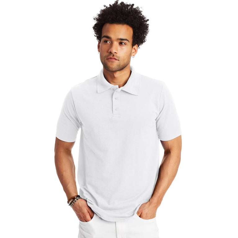 Hanes Men's Pique Polo Shirt photo 1